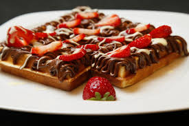 وافل نوتلا فراولة