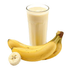 موز بالحليب