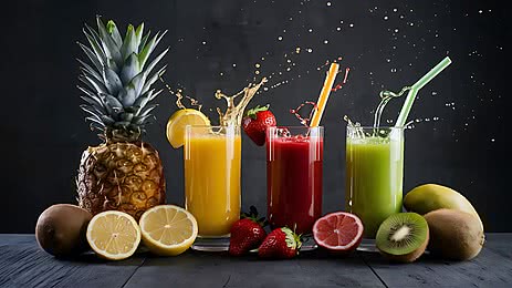 Juices and cocktail